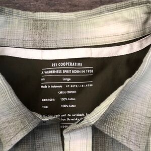 Cooperative Men’s Button-Down Shirt in Light Green Plaid